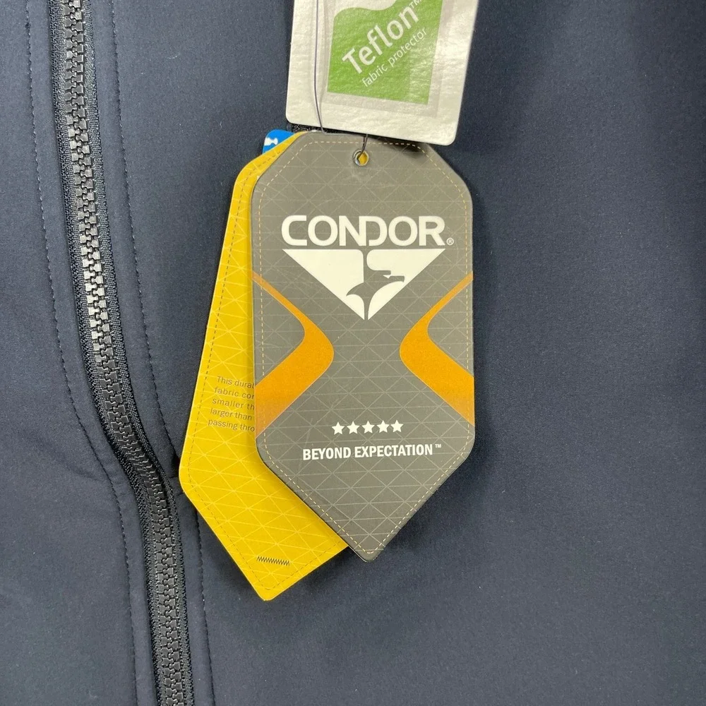 Condor Phantom Softshell Jacket Mens 3XL Navy Tactical Breathable Fine Fleece